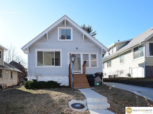 view of bungalow-style home