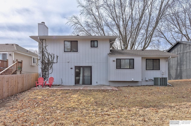 rear view of property with a patio