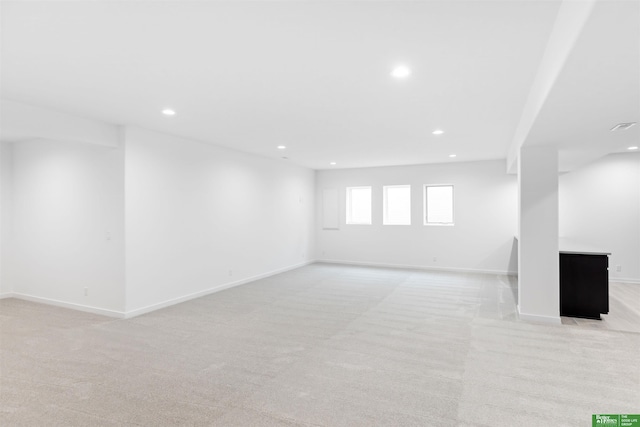 interior space with light carpet