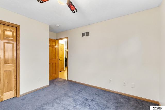 view of carpeted empty room