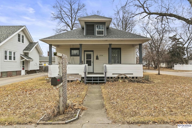 bungalow-style house with a porch