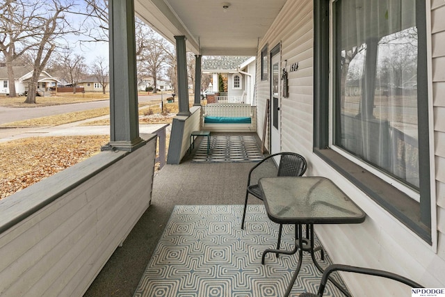 view of patio / terrace featuring a porch