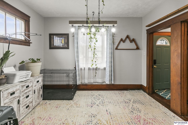 foyer featuring light wood-type flooring