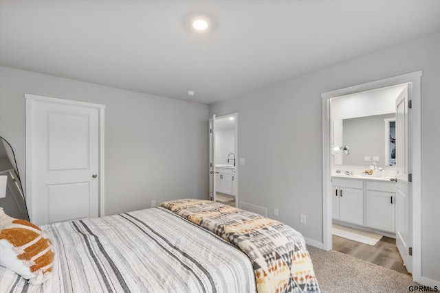 bedroom with ensuite bathroom