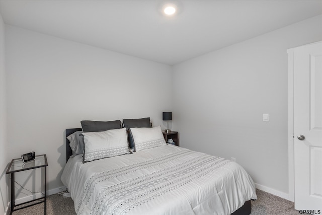 bedroom with carpet floors