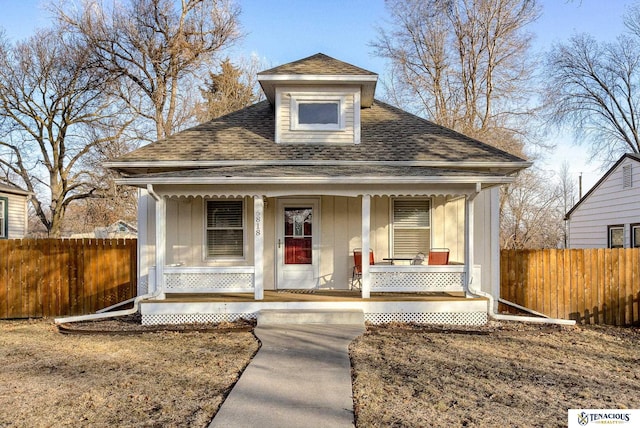 bungalow with covered porch