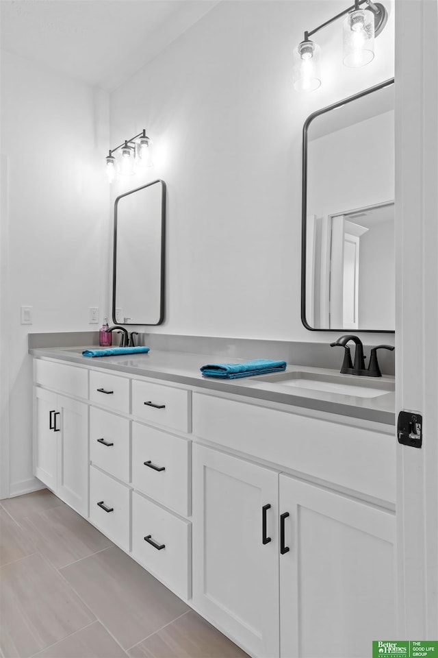 bathroom with vanity