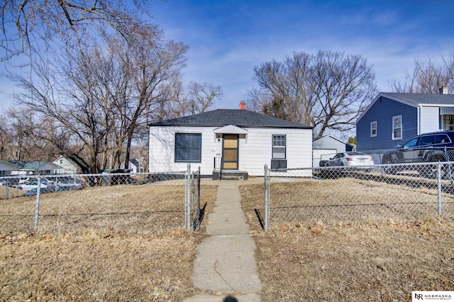 view of bungalow-style home