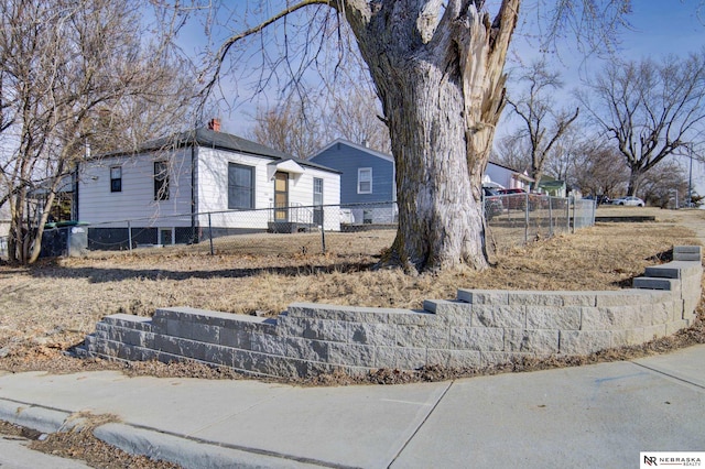 view of front of home