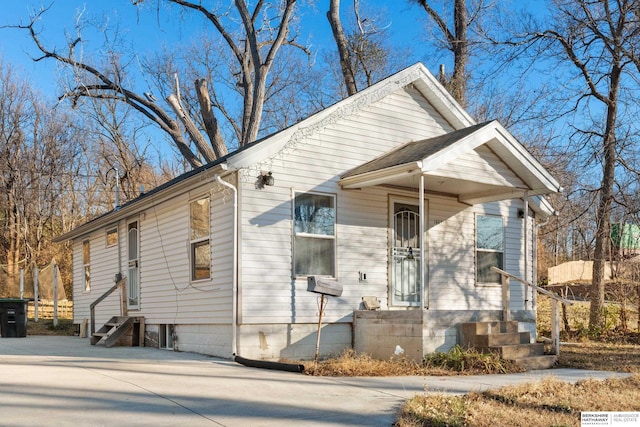 view of front of home