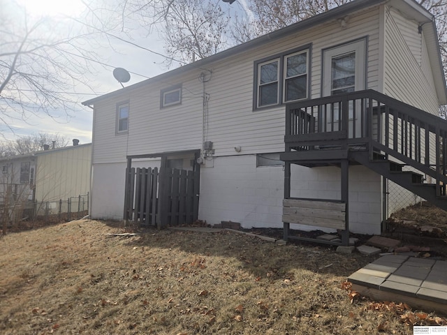 view of rear view of house