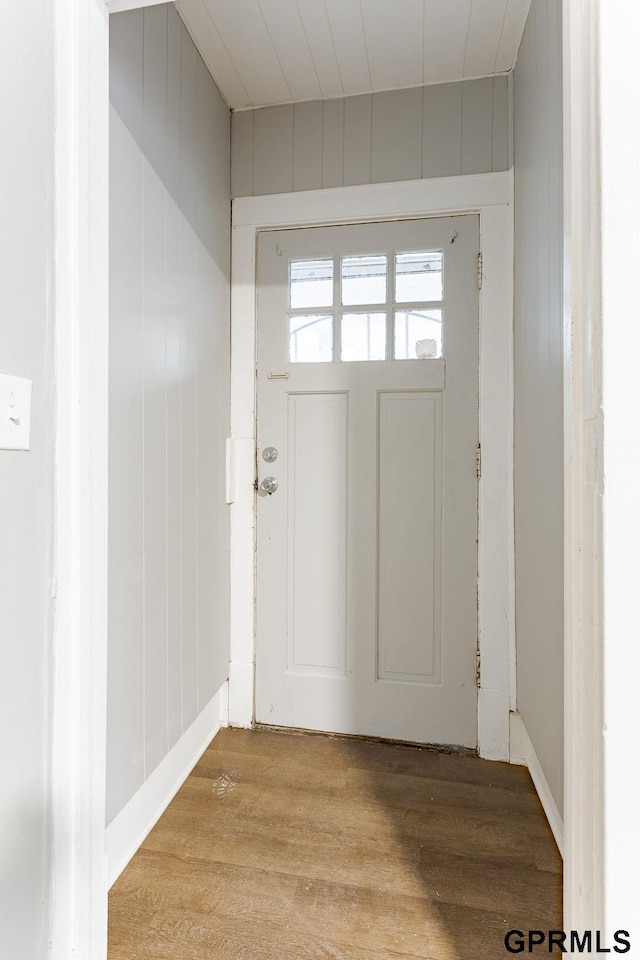 foyer featuring light hardwood / wood-style flooring