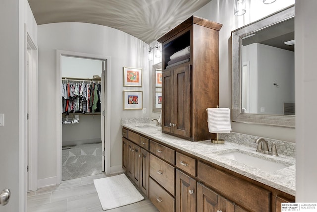 bathroom with vanity