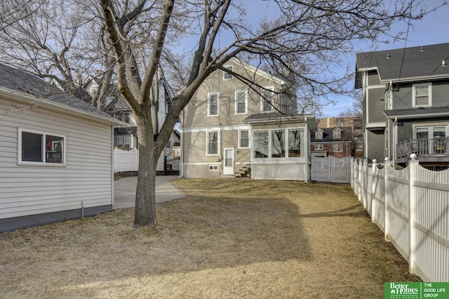 view of back of property