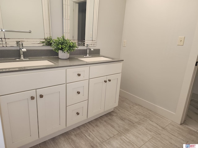 bathroom with vanity