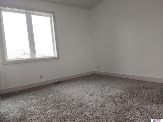 view of carpeted empty room