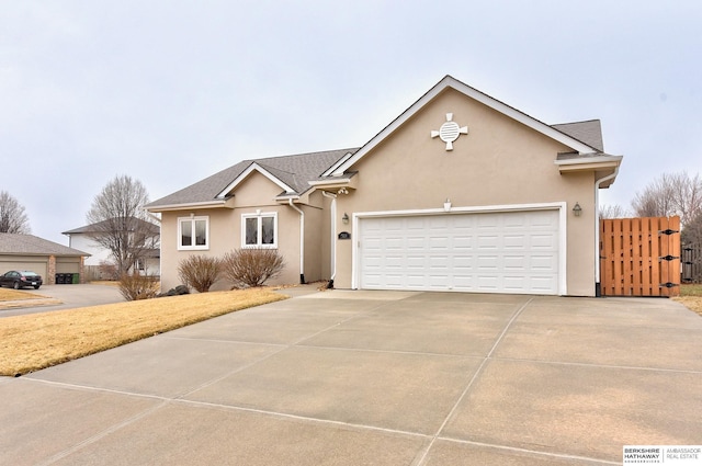 ranch-style house with a garage