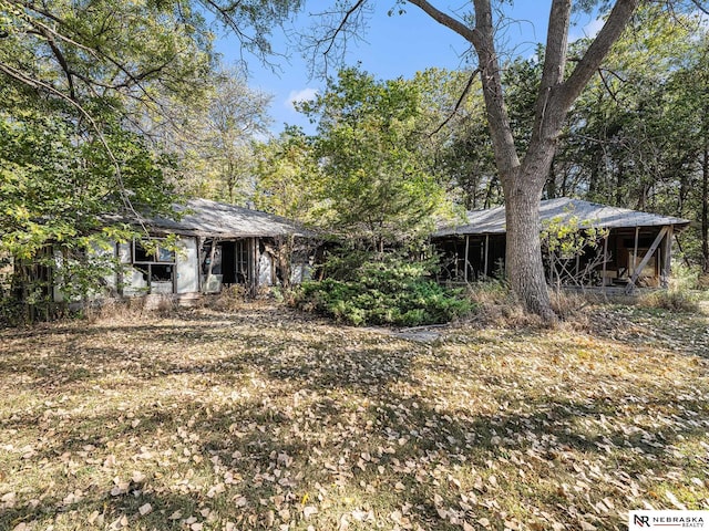 view of front of home