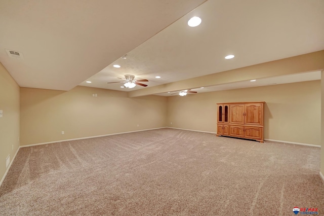 view of carpeted empty room