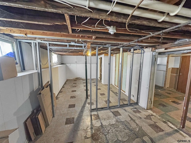 view of basement