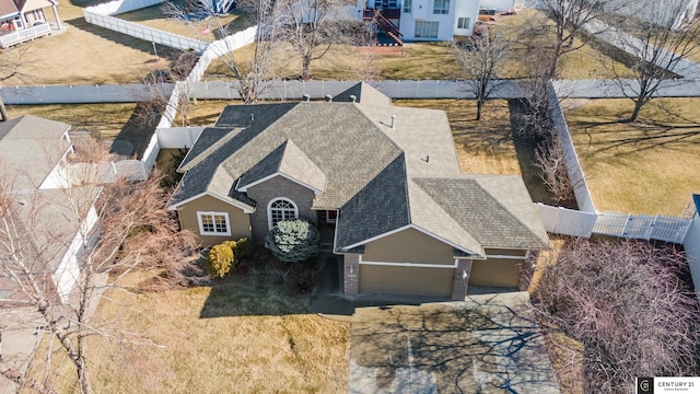 birds eye view of property