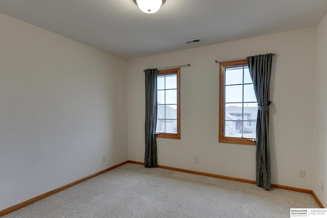 view of carpeted empty room