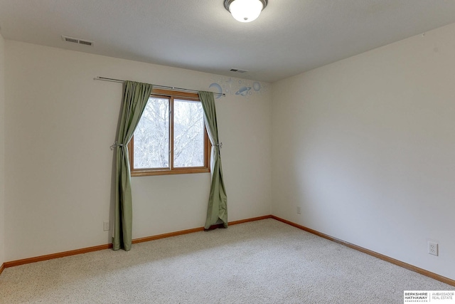 view of carpeted empty room