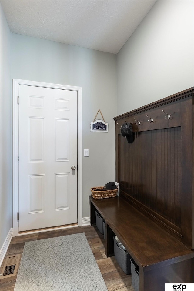 mudroom featuring light hardwood / wood-style floors