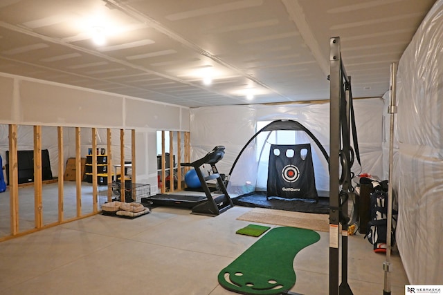 view of exercise room