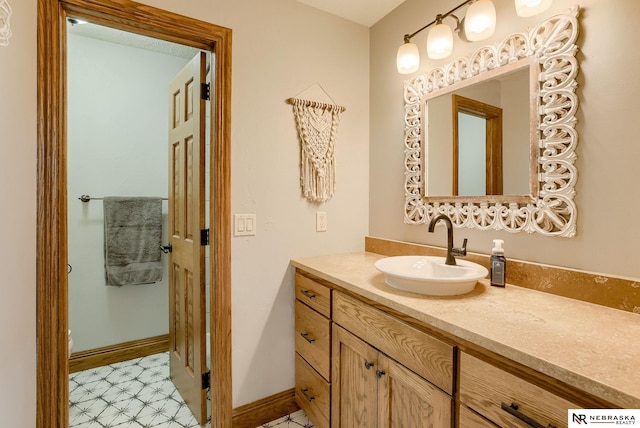 bathroom featuring vanity