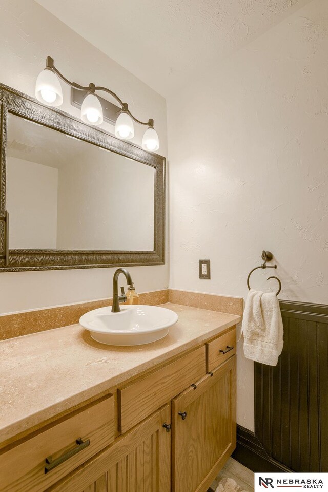 bathroom featuring vanity