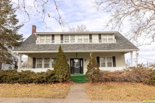 view of front facade with a porch