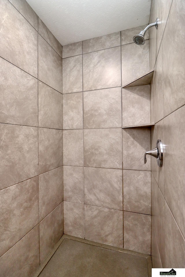 room details with tiled shower