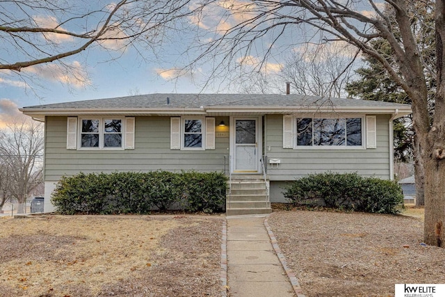 view of front of home