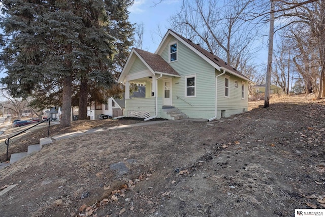 view of front of home featuring covered porch