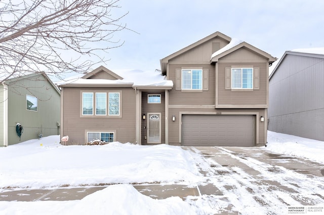 view of front of house featuring a garage