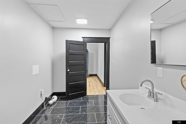 bathroom with vanity