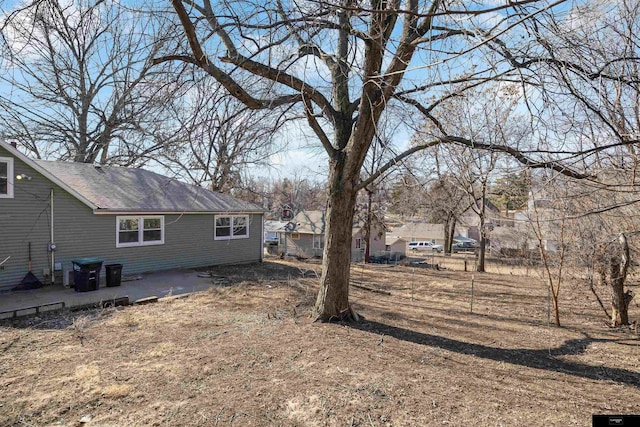 view of yard featuring a patio area