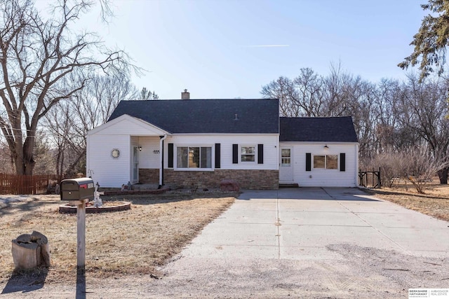 view of ranch-style home