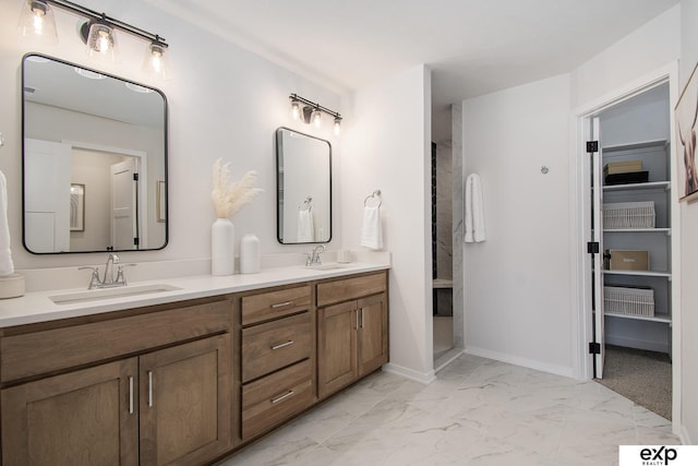 bathroom featuring vanity