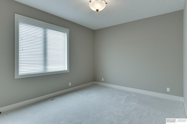 empty room with light carpet