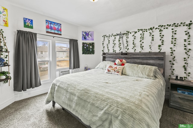 bedroom featuring carpet