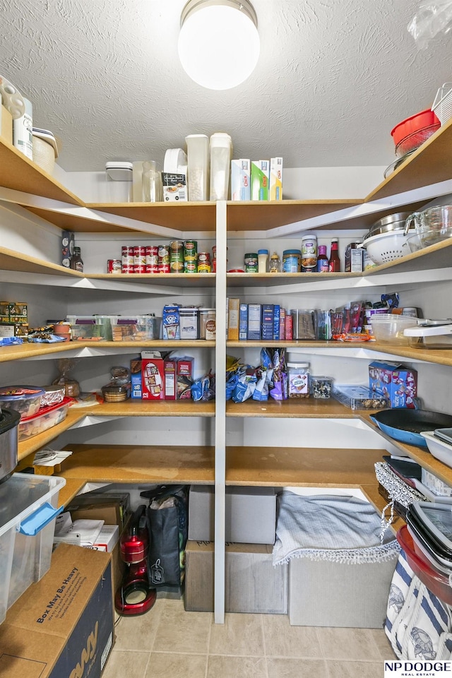 view of pantry