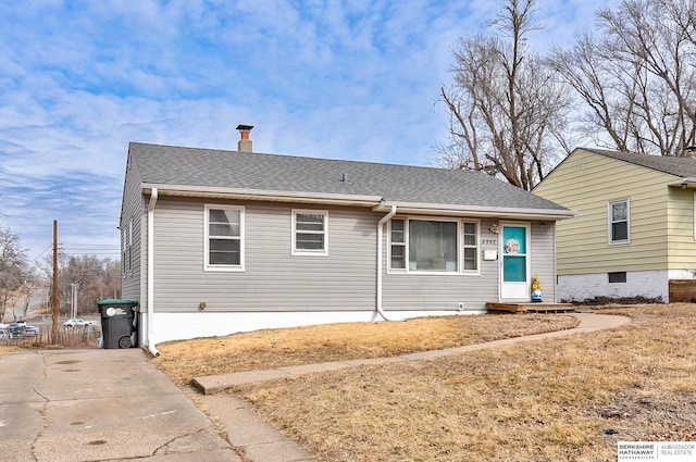 view of front of home