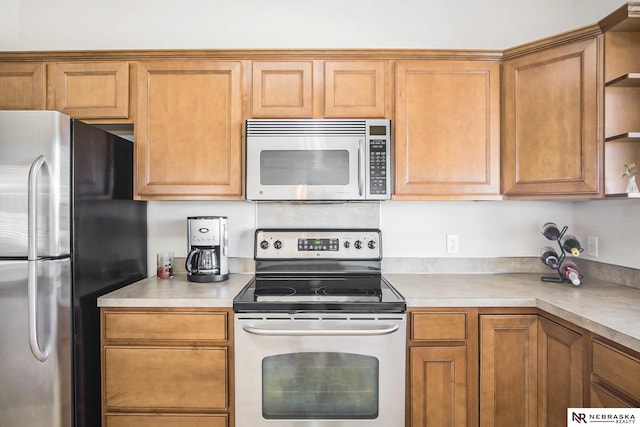 kitchen featuring appliances with stainless steel finishes