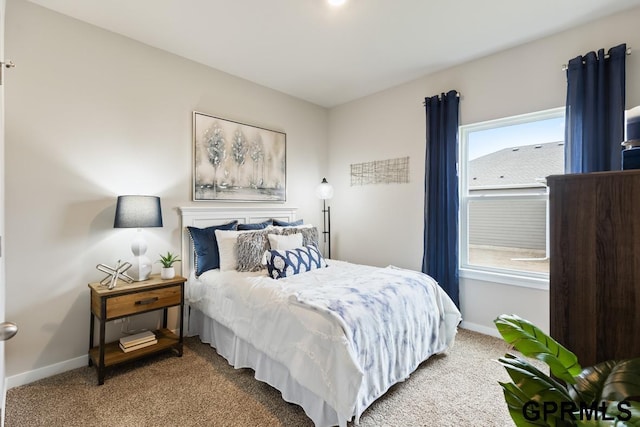 bedroom featuring carpet flooring