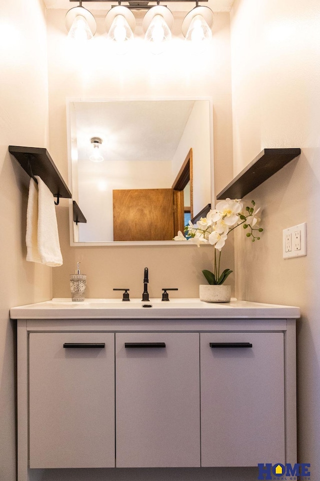 bathroom featuring vanity