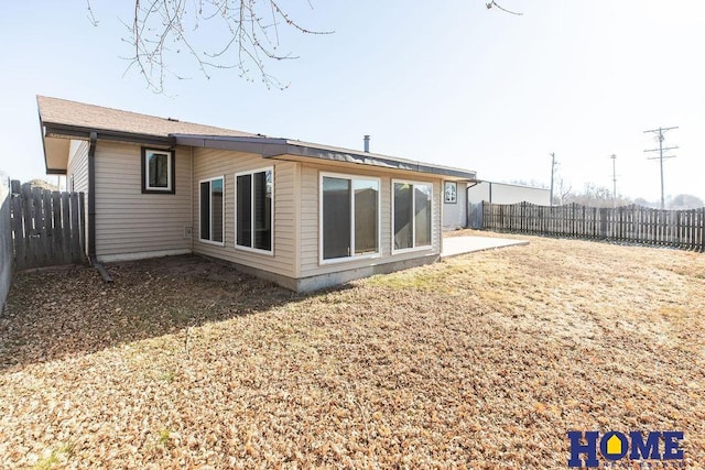 view of rear view of property