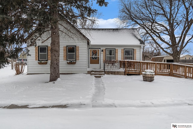 view of front of home