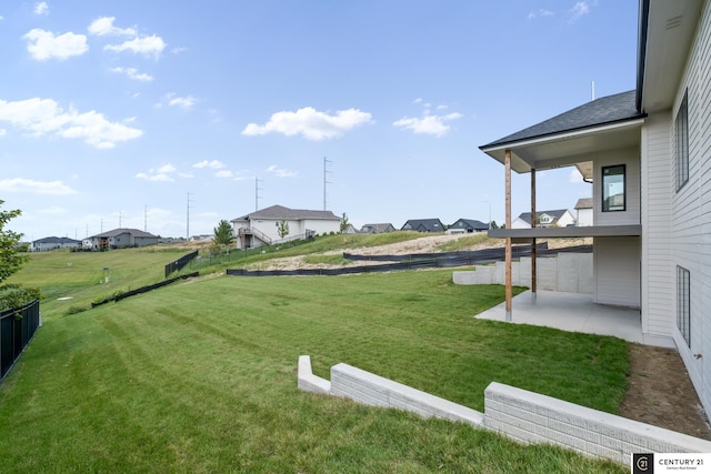 view of yard with a patio